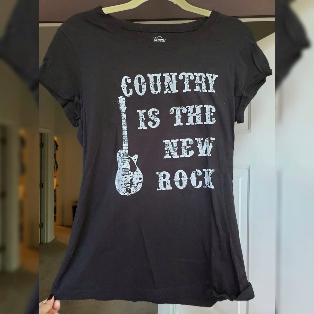 " Country is the new black t-shirt by Vanity